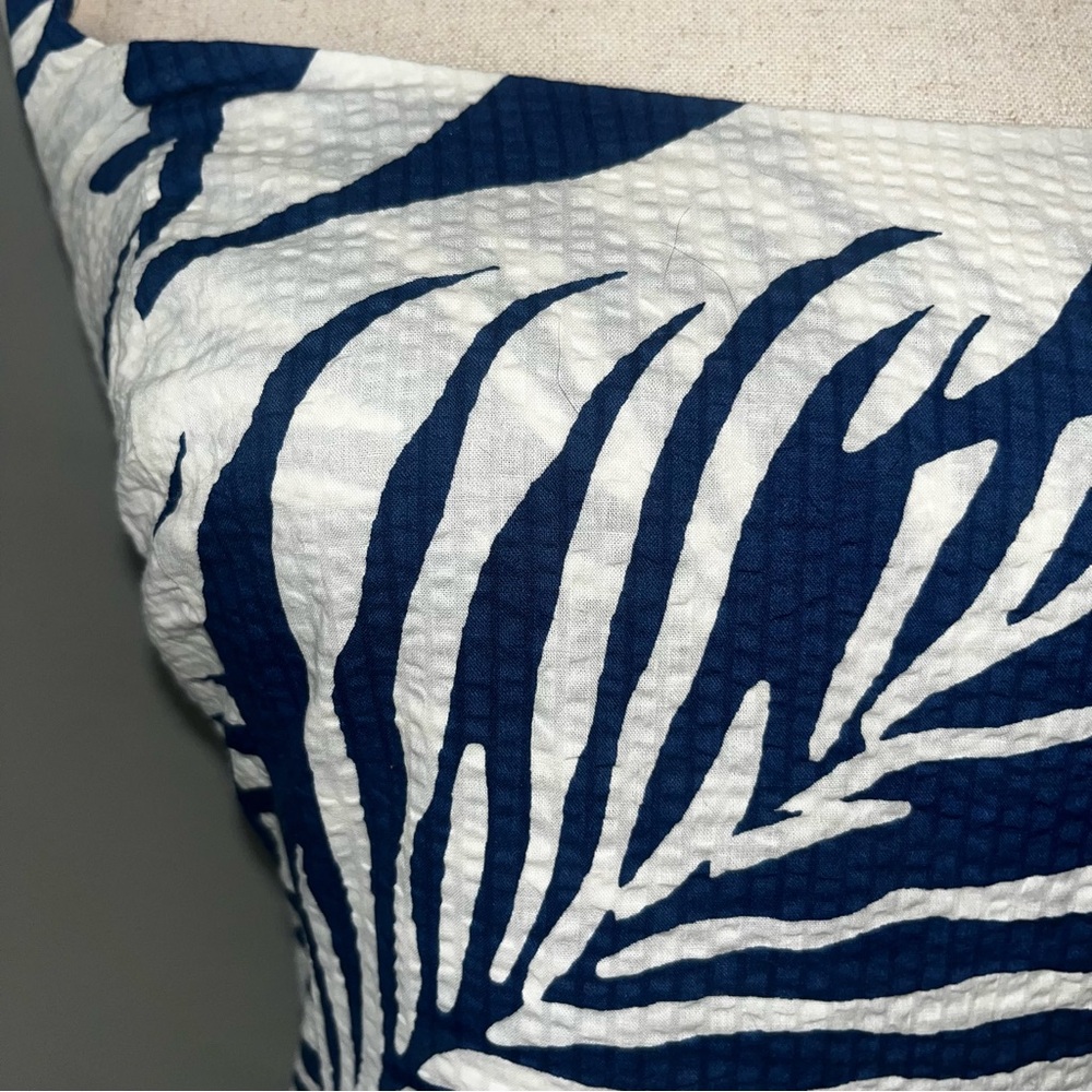 AYR Navy and White Palm-Print Maxi Dress - Picture 4 of 12